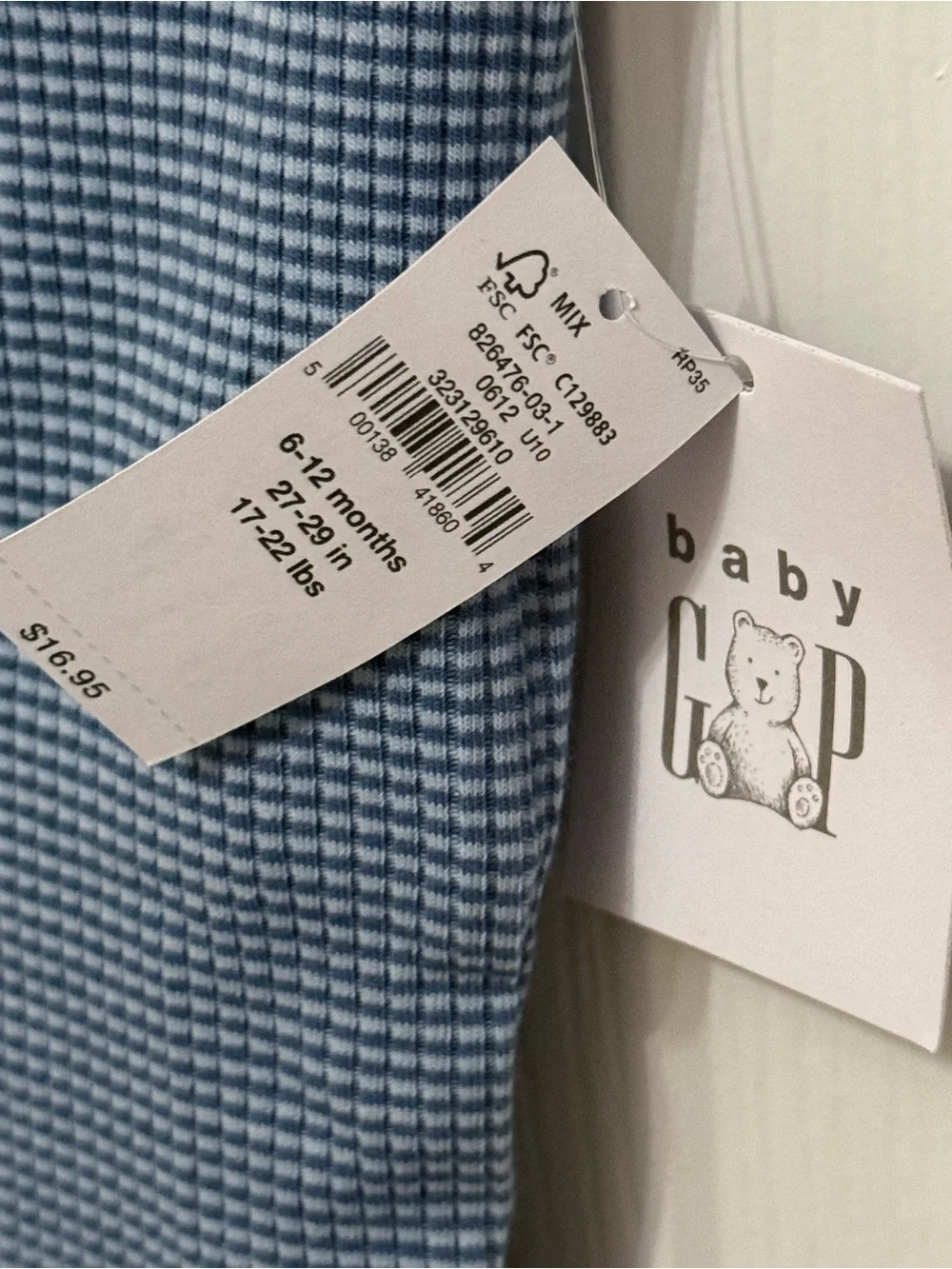 Baby GAP First Favorites Ribbed Bodysuits (Set of 2 6–12 Months NWT